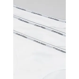 CALVIN KLEIN, Set de chiloti cu banda logo in talie - 3 perechi, Gri, Alb, S