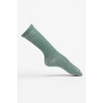 CALVIN KLEIN, Sosete lungi cu imprimeu logo, Alb, Verde feriga, One Size