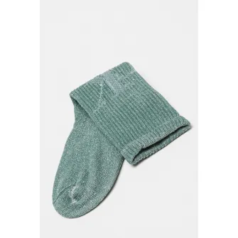 CALVIN KLEIN, Sosete lungi cu imprimeu logo, Alb, Verde feriga, One Size