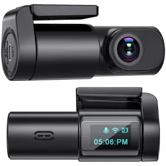 Camera auto de bord Bestsee X9, WiFi 1080P, Super Night Vision, 170°, ecran 0.96