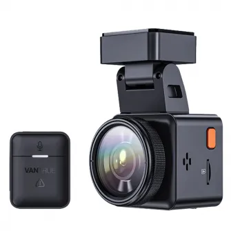Camera auto de bord Vantrue E1, WiFi 2.7K 1440P HDR/60fps, telecomanda control vocal, Night Vision 160°, ecran 1.54