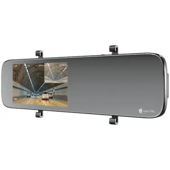 Автомобильный видеорегистратор Navitel MR450 GPS камера с ночным видением, FullHD, фиксированная на зеркале заднего вида, экран 5.5, обзорность 160 градусов передняя камера и 100 градусов задняя камера, G-сенсор, автозапуск