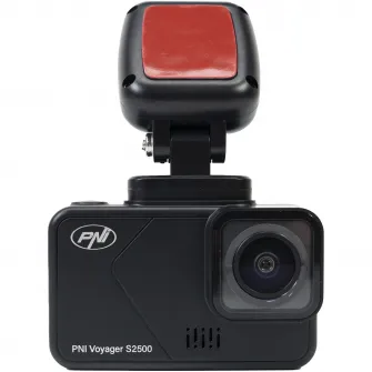 Camera auto DVR PNI Voyager S2500 WiFi, 4K UHD, ecran 2 inch, inregistrare ciclica, monitorizare parcare, detectie miscare, inregistrare video si audio, alimentare 12V/24V