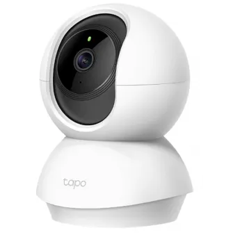 Camera de supraveghere Smart TP-Link Tapo C210 cu Pan/Tilt 360 grade, Rezolutie Filmare 3MP Ultra HD, Functie Baby Monitor, Wireless, Night Vision, Detectarea miscarilor, Two-Way Audio, Alarma sonora si luminoasa, Control Vocal, Mod Privacy, Alb