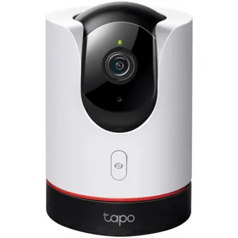 Camera de supraveghere Smart TP-Link Tapo C225 cu Pan/Tilt 360 grade, 2K QHD, Utilizare Baby Monitor Wireless Audio Video, Night Vision, Detectarea miscarilor, Two-Way Audio, Alarma sonora si luminoasa, Control Vocal, IP Wi-Fi, Mod Privacy