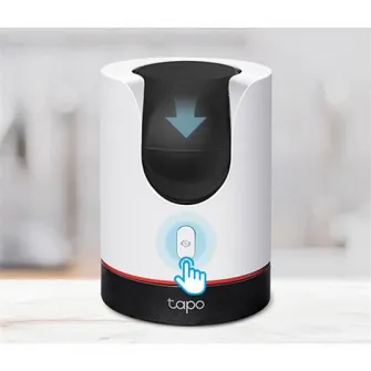Camera de supraveghere Smart TP-Link Tapo C225 cu Pan/Tilt 360 grade, 2K QHD, Utilizare Baby Monitor Wireless Audio Video, Night Vision, Detectarea miscarilor, Two-Way Audio, Alarma sonora si luminoasa, Control Vocal, IP Wi-Fi, Mod Privacy