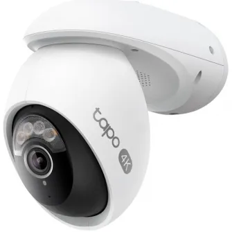 Camera de supraveghere Wireless TP-Link Tapo C560WS cu Pan/Tilt 360 grade, 8MP, 4K, 3840x2160, Recunoastere Faciala,Stalight Color Night Vision, Detectare Smart AI, Two-Way Audio, ONVIF
