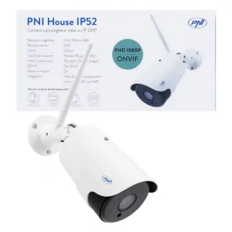 Беспроводная камера видеонаблюдения PNI House IP52 2MP 1080P с наружным и внутренним IP и слотом microSD, ночным режимом
