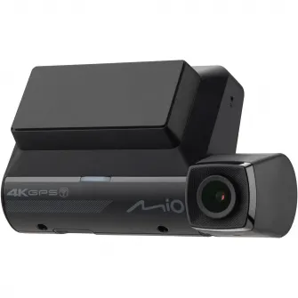 Camera video auto duala Mio MiVue 955WD, 4K/2.5K, HDR, Wi-Fi, GPS, Alerta medie camera radar fix, Negru