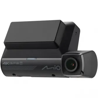 Camera video auto Mio MiVue 955W, 4K, HDR, Wi-Fi, GPS, Alerta medie camera radar fix, Negru