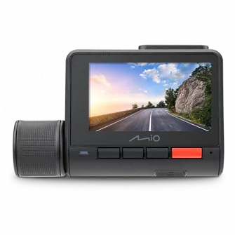 Camera video auto Mio MiVue 955W, 4K, HDR, Wi-Fi, GPS, Alerta medie camera radar fix, Negru
