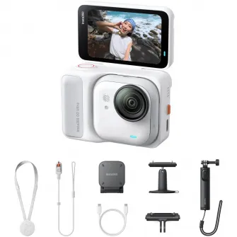Camera Video Sport Insta360 GO Ultra, 4K60fps, Creator Bundle, Arctic White