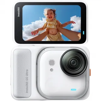 Camera Video Sport Insta360 GO Ultra, 4K60fps, Standard Bundle, Arctic White