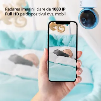 Camera video WiFi Smart pentru supraveghere bebelus Easycare Baby