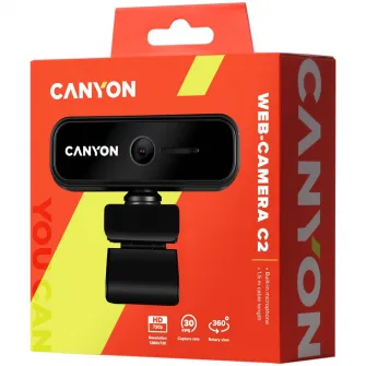 ВЕБ-камера Canyon C2, HD, 720P, черная