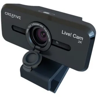 Camera web CREATIVE LIVE! CAM SYNC V3 2K QHD, Zoom Digital 4X, filmare la 95°, 2 microfoane