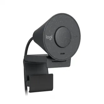 Camera web Logitech Brio 300, Full HD 1080p, RightLight 2, 70 FoV, USB-C, Privacy - Graphite