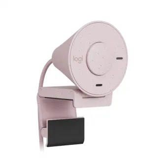 Camera web Logitech Brio 300, Full HD 1080p, RightLight 2, 70 FoV, USB-C, Privacy - Rose