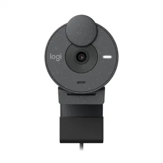 Camera web Logitech Brio 300, Full HD 1080p, RightLight 2, 70 FoV, USB-C, Privacy - Graphite