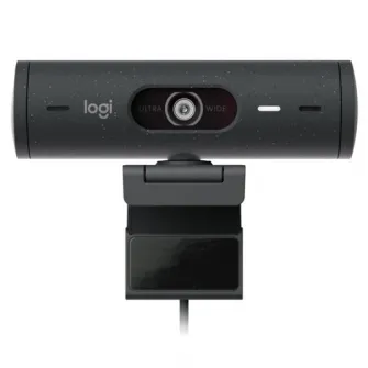 Веб-камера Logitech Brio 500, Full HD 1080p, RightLight 4, 90 FoV, USB-C, Privacy - Graphite