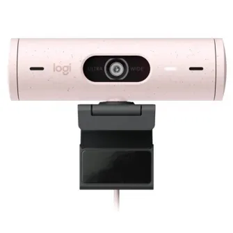 Веб-камера Logitech Brio 500, Full HD 1080p, RightLight 4, 90 FoV, USB-C, Privacy - Rose