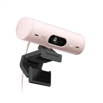 Веб-камера Logitech Brio 500, Full HD 1080p, RightLight 4, 90 FoV, USB-C, Privacy - Rose