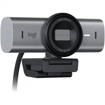 Camera Web Logitech MX Brio, 4K/30fps, Ultra HD, Advanced Autofocus, Privacy Shutter, Graphite