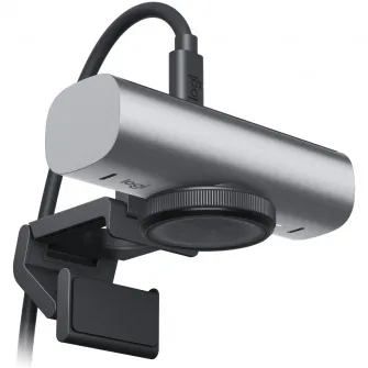 Camera Web Logitech MX Brio, 4K/30fps, Ultra HD, Advanced Autofocus, Privacy Shutter, Graphite