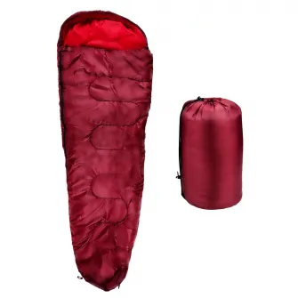 CAMP ACTIVE Sac de dormit mummy 210x80x50 190T rosu +10C