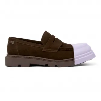 Camper, Pantofi loafer de piele intoarsa 50269 Junction, Maro, 39