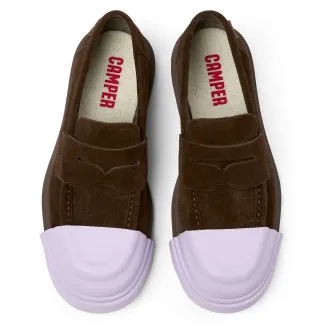Camper, Pantofi loafer de piele intoarsa 50269 Junction, Maro, 39