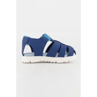 Camper, Sandale de piele si material textil, Albastru inchis, Albastru deschis, 24 EU