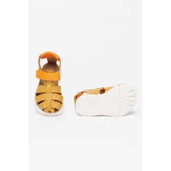 Camper, Sandale fisherman de piele Oruga 737, Maro camel, 25 EU