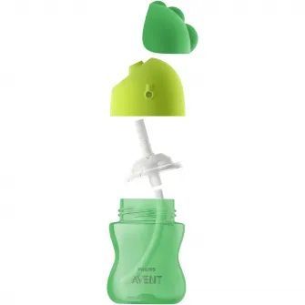 Cana cu pai Philips Avent SCF798/01, 12 luni, 300 ml, Verde