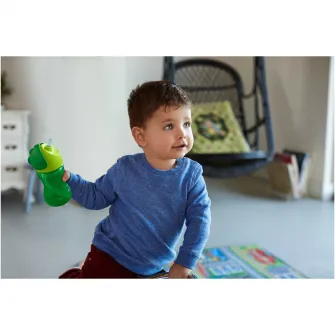 Cana cu pai Philips Avent SCF798/01, 12 luni, 300 ml, Verde