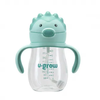 Cana cu pai si manere U-Grow Tritan, 330 ml