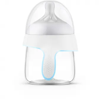 Cana de tranzitie Philips Avent Natural Response SCF263/61, 150 ml, tetina debit 5, +6 luni, tetina care functioneaza ca sanul mamei, tetina fara scurgeri, fara BPA, usor de curatat