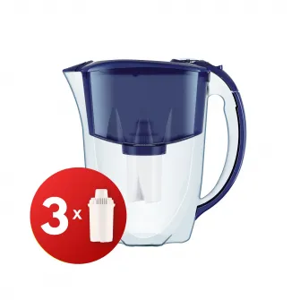 Cana filtranta Aquaphor Ideal Albastru cu 3 filtre