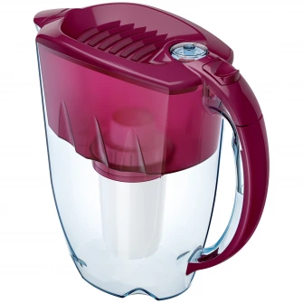 Cana filtranta cu filtru Aquaphor A5, model Prestige visiniu