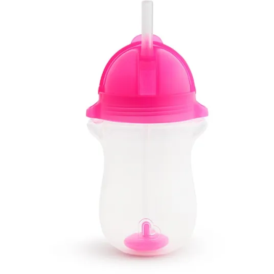 Cana Munchkin, Any Angle, Click Lock, Cu Pai Flexibil, 296ml, 12L+, Pink