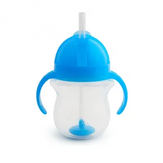 Cana Munchkin, Any Angle, Click Lock, Cu Pai Flexibil Si Manere, 207ml, 6L+, Blue