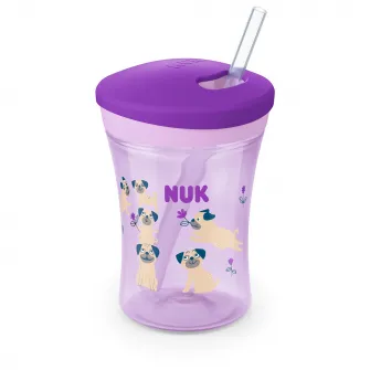 Cana Nuk Evolution Action, fete, 12 luni+, 230 ml, Mov