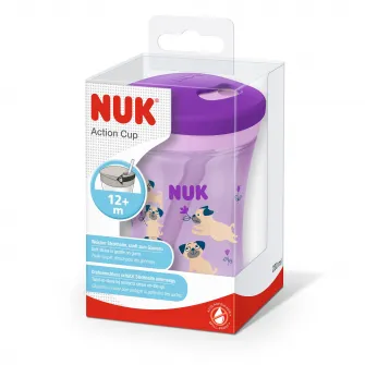 Cana Nuk Evolution Action, fete, 12 luni+, 230 ml, Mov