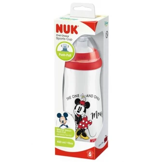 NUK Sport Mickey Mouse push-pull кружка, 36 месяцев +, 450 мл, красный