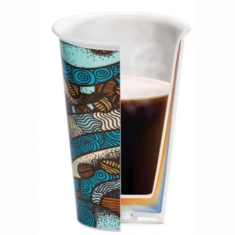 Cana termica De'Longhi THE TASTER, Ceramica, Perete dublu, 300 ml