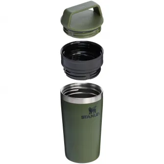 Cana termos cu maner Stanley The Cafe-To-Go Travel Mug 0.35L, 10-12080-041, verde