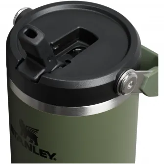 Cana termos cu pai pliabil Stanley The IceFlow Flip Straw 2.0 Tumbler 0.89L, 10-12043-077, verde