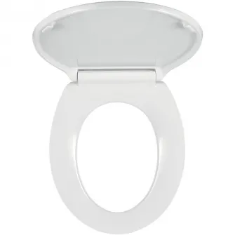 Capac WC Ferro, inchidere lenta, duroplast, 43.5x37.2cm, decor natura