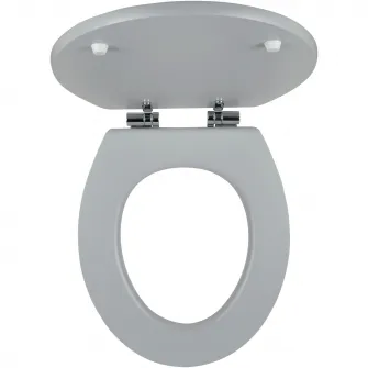 Capac WC Ferro, inchidere lenta, MDF, 43.5x37.2cm, decor piatra