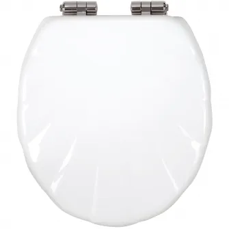 Capac WC Ferro Lyra, soft-close, MDF, alb, 41x37.2 cm
